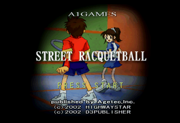 Street Racquetball Title Screen